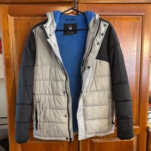 Spyder Youth Black and Gray Puffer Jacket